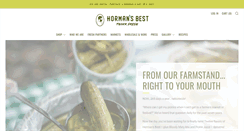 Desktop Screenshot of hormansbestpickles.com